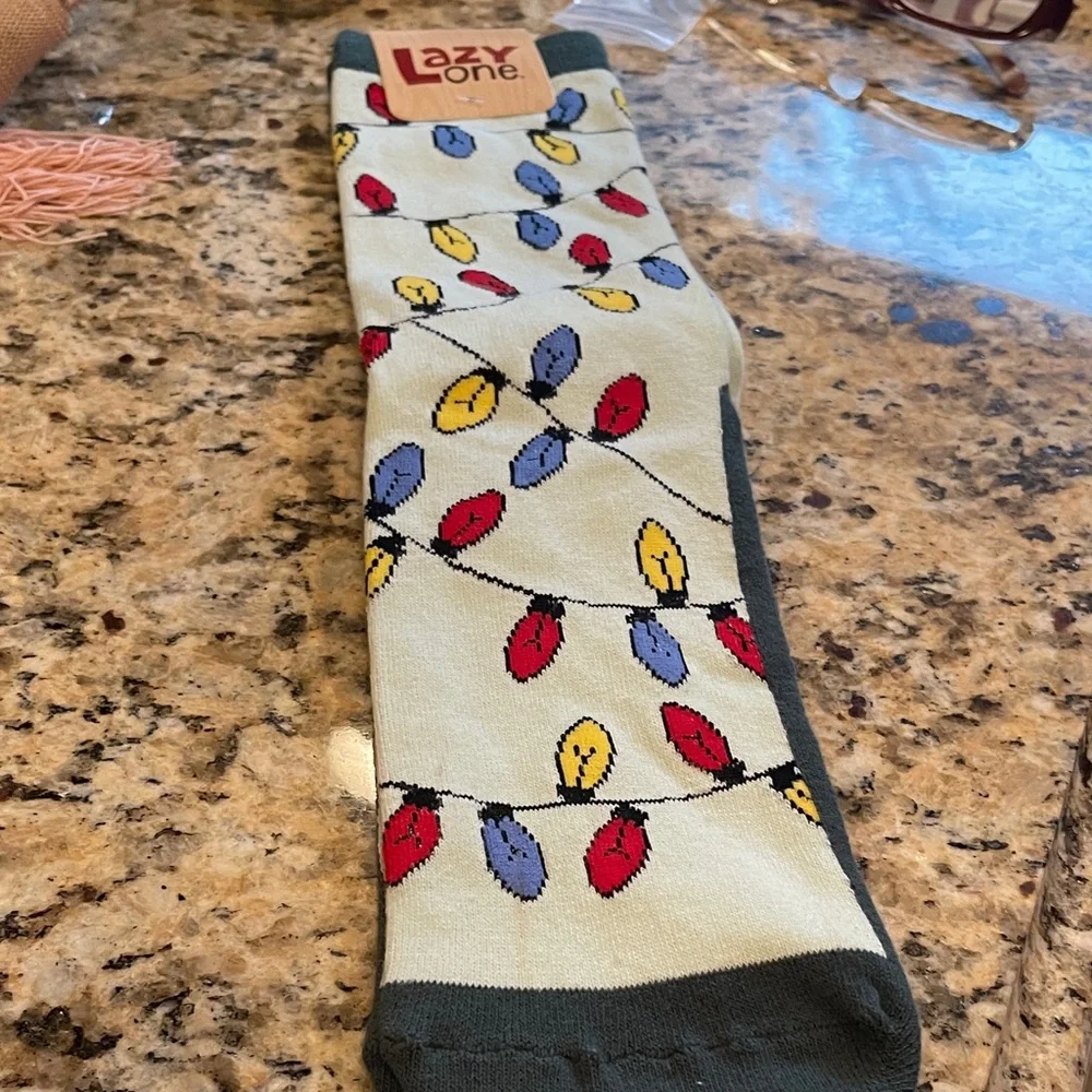 Lazy One Holiday Lights Socks